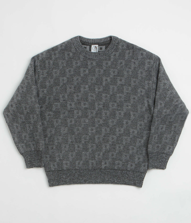 Polar P Pattern George Sweatshirt in Grey