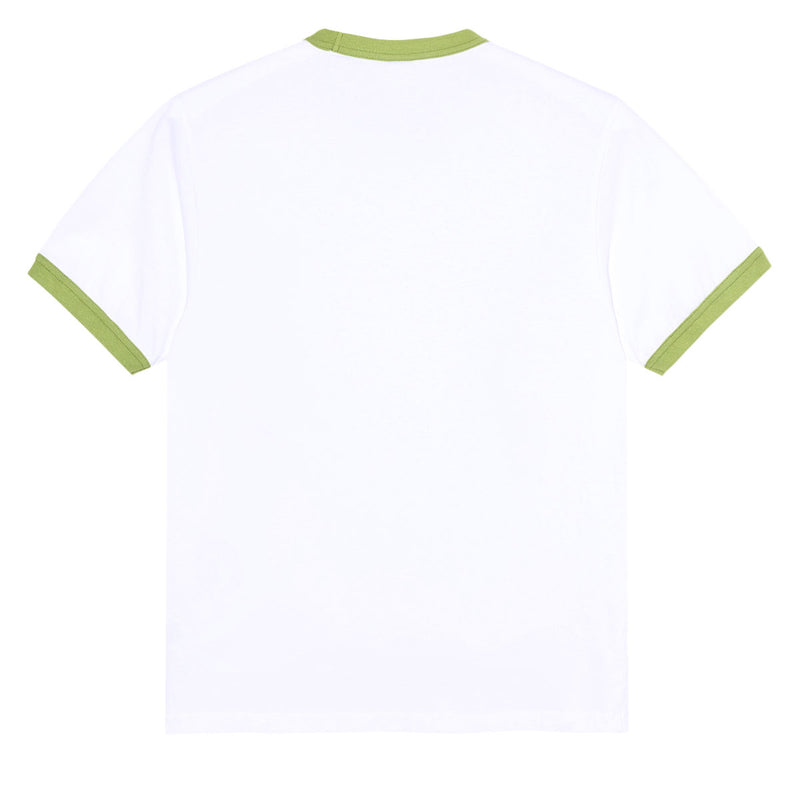 Polar Ringer T-Shirt - White/Peridot
