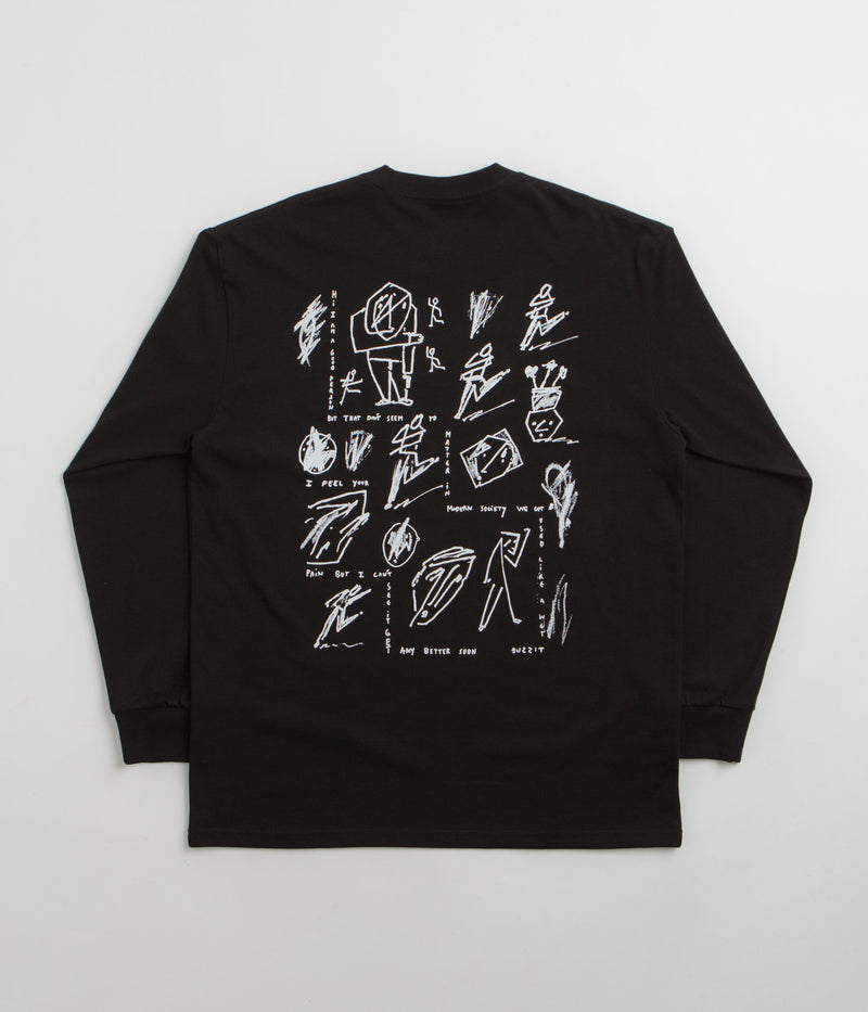 Polar Sad at Times Long Sleeve T-Shirt in Black