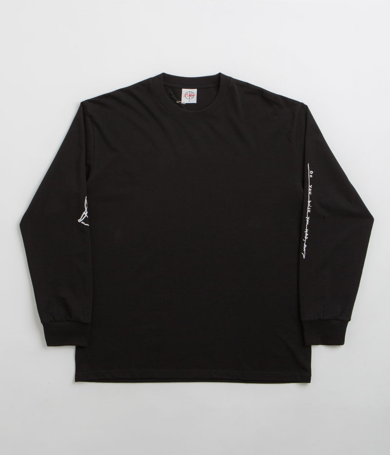 Polar Sad at Times Long Sleeve T-Shirt in Black
