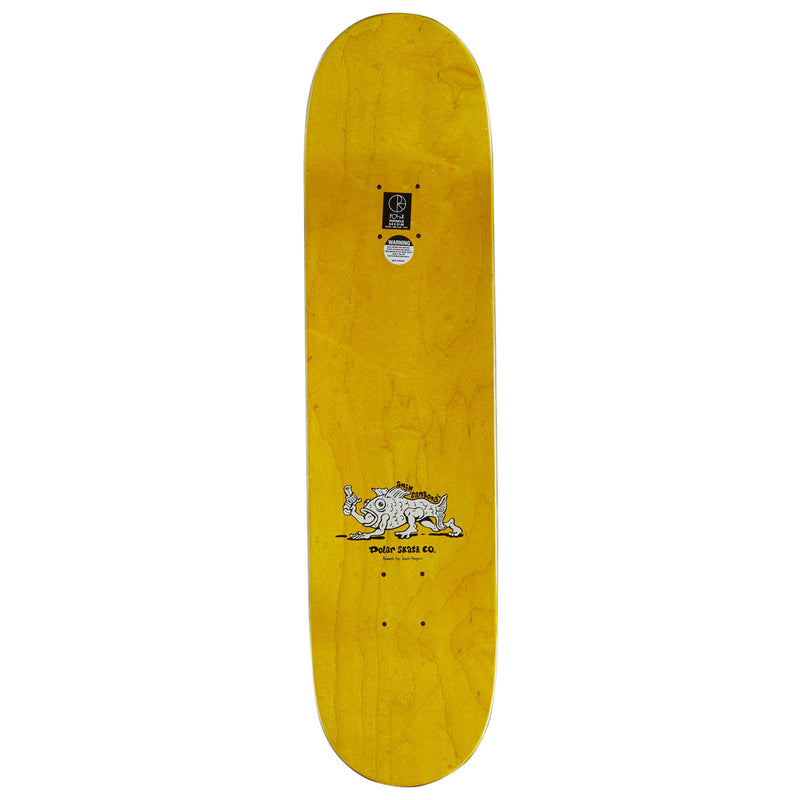 Polar Shin Sanbongi Bongi Boy Skateboard Deck - Yellow - 8.00"
