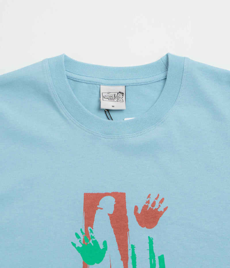 Polar Sitting Hands T-Shirt in Sky Blue