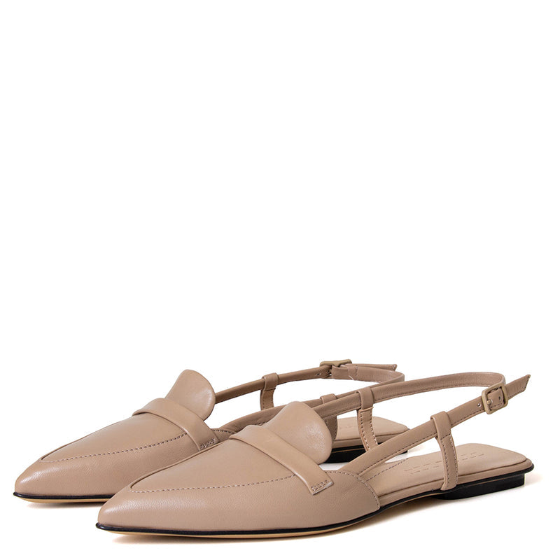 Polina Women's Leather Slingback Flat