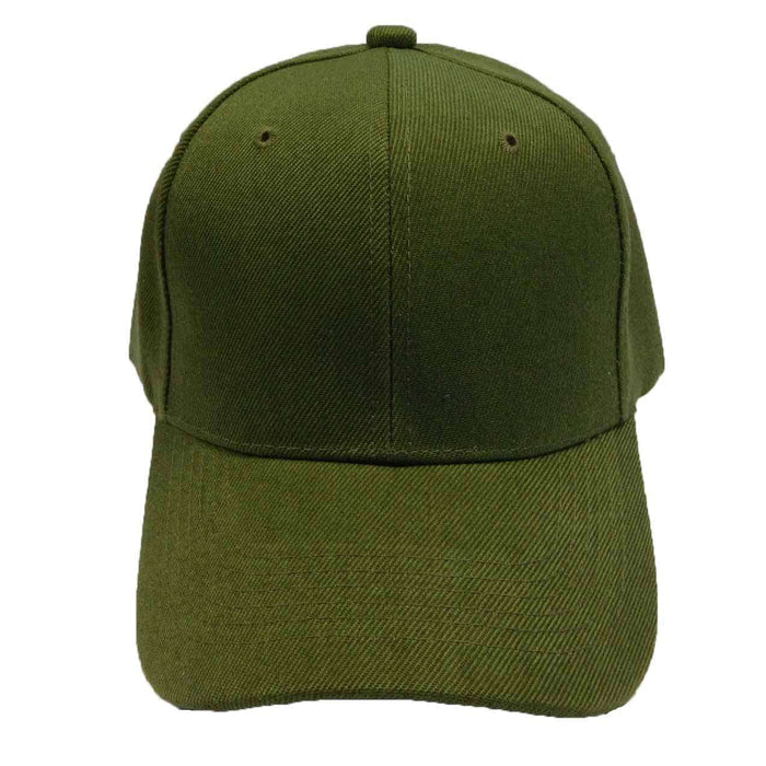 Poly Baseball Cap with Stitched Bill - $5 Caps Cap Milani Hats