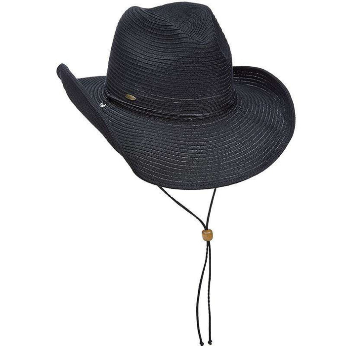 Polybraid Shapeable Brim Western Hat - Scala Hats Cowboy Hat Scala Hats lp255bk Black