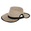 Ponytail Summer Fedora Hat - Boardwalk Style Safari Hat Boardwalk Style Hats DA1968-BKT Black Tweed M/L (58 cm)