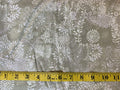 Precut: 3 yards Flower Garden Taupe tonal: 108″ Wide 462
