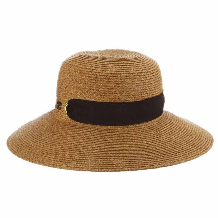 Primrose Straw Wide Brim Sun Hat - John Callanan Wide Brim Sun Hat Callanan Hats cr346nt Natural Medium (57 cm)