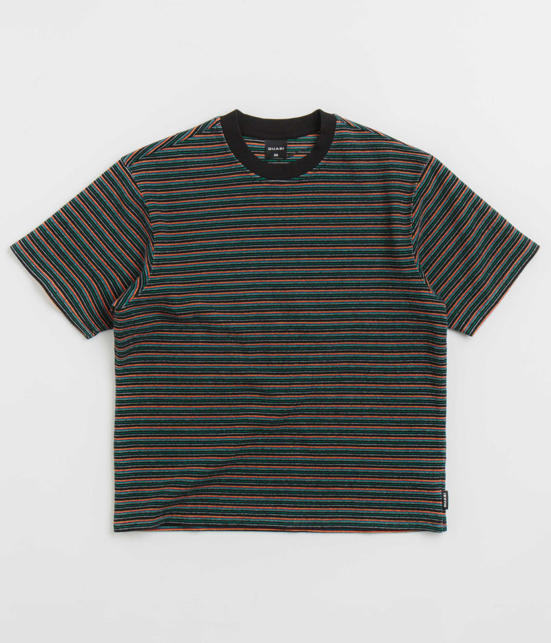 Quasi Sync Striped T-Shirt in Black