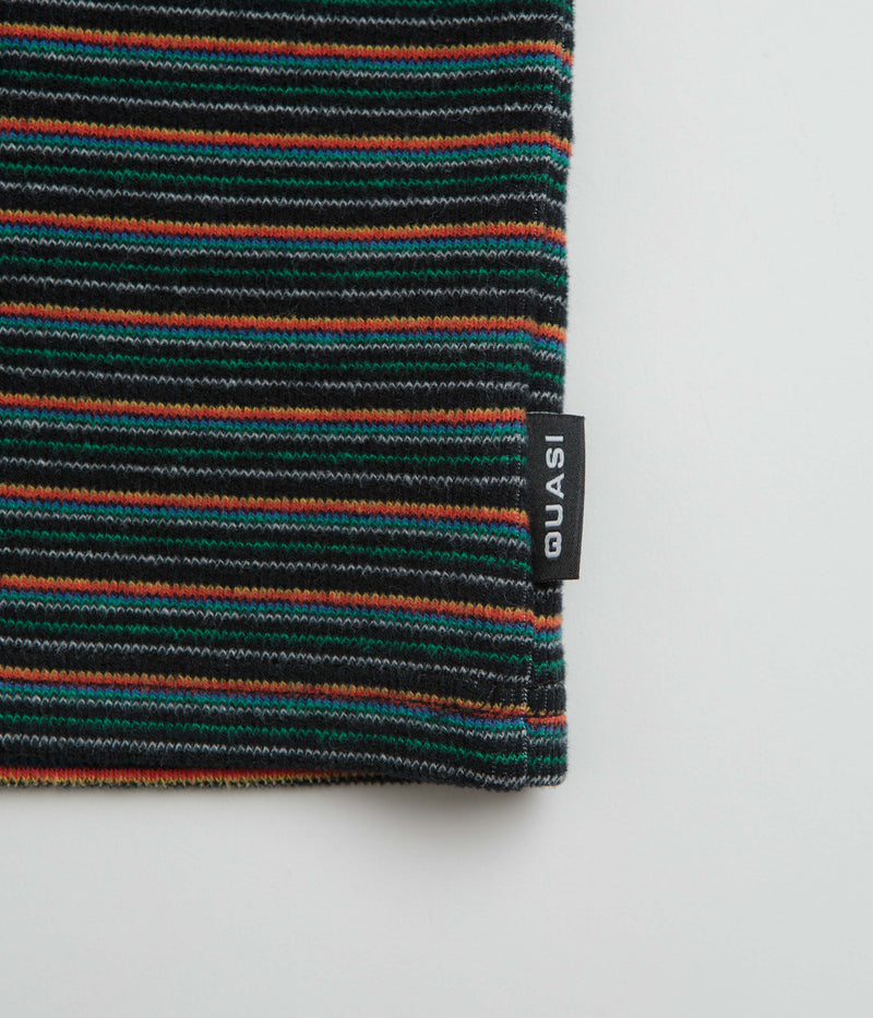 Quasi Sync Striped T-Shirt in Black