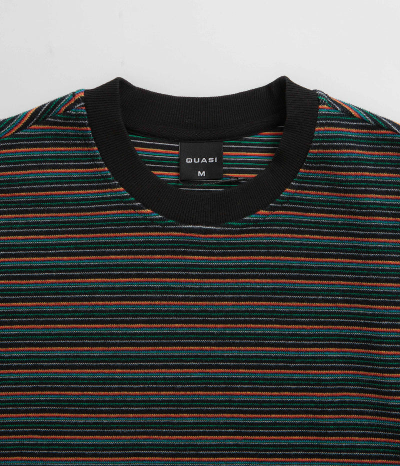 Quasi Sync Striped T-Shirt in Black