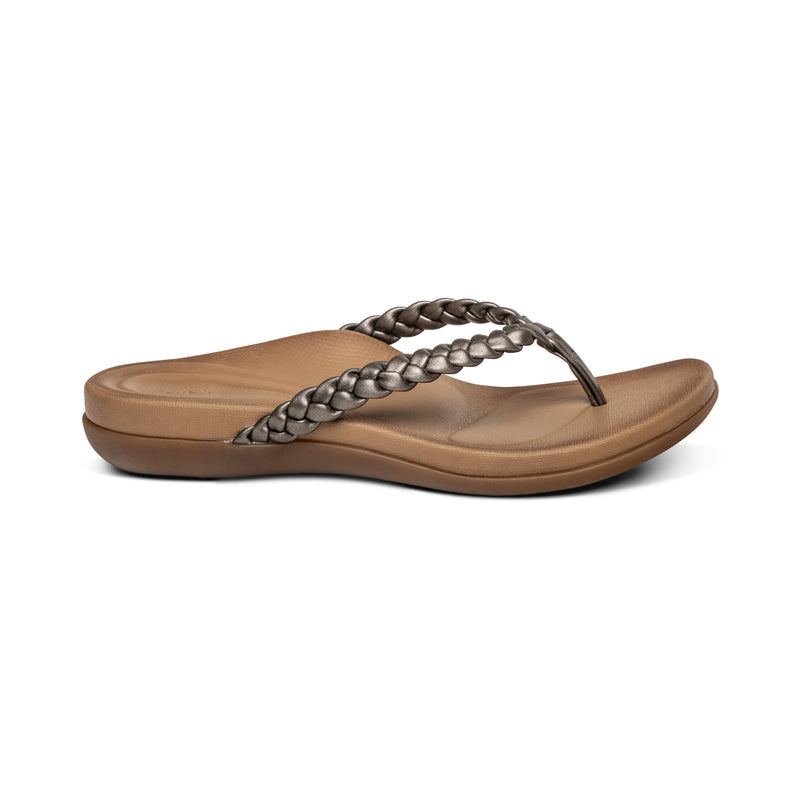 Rachel Water-Friendly Thong #color_pewter