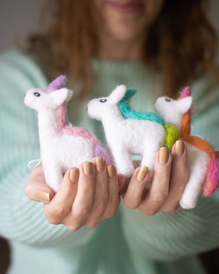 Rainbow Unicorns Eco Fresheners/Ornaments - Set of 3