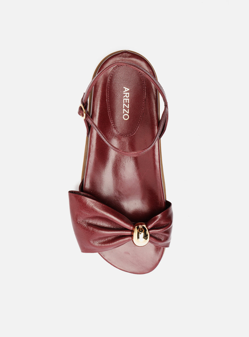Rayna Form Leather Sandal Flats F/25