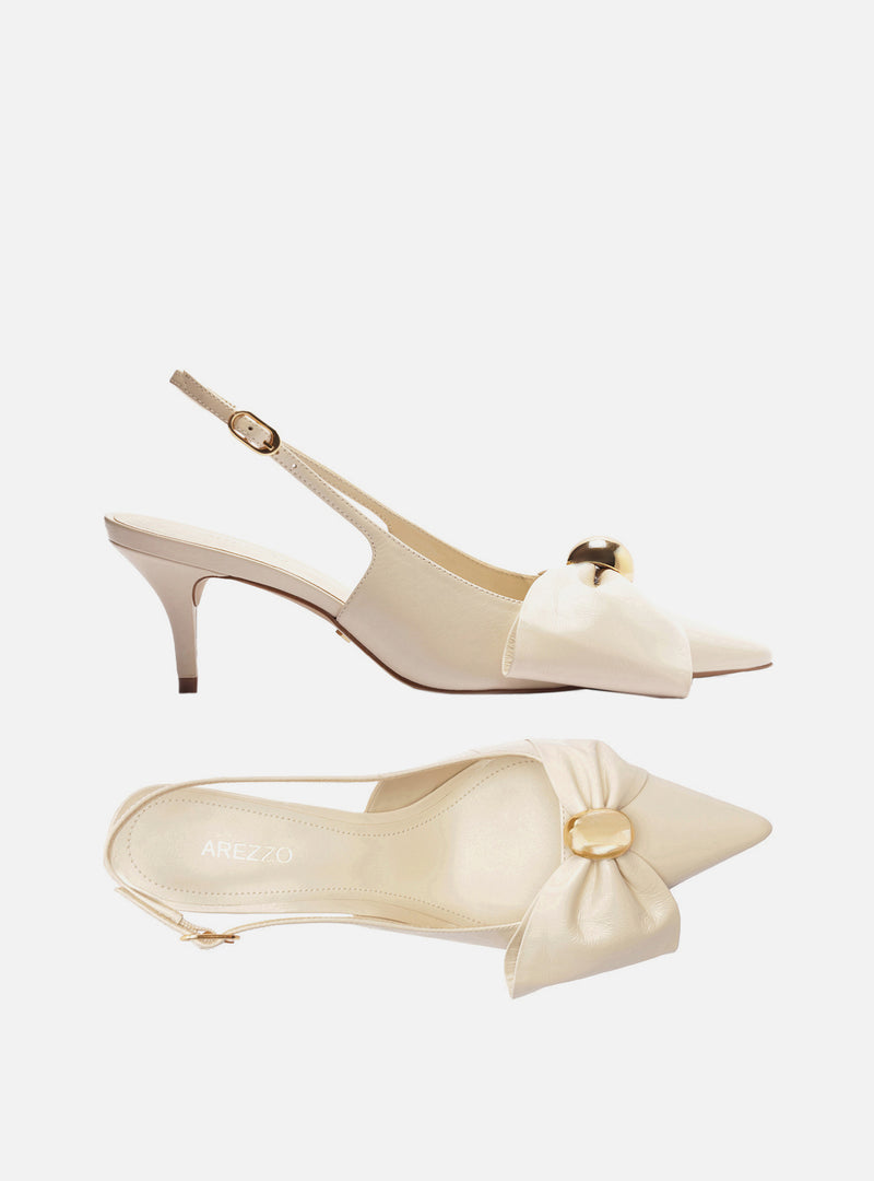 Rayna Low Stiletto Leather Pump Pumps F/25