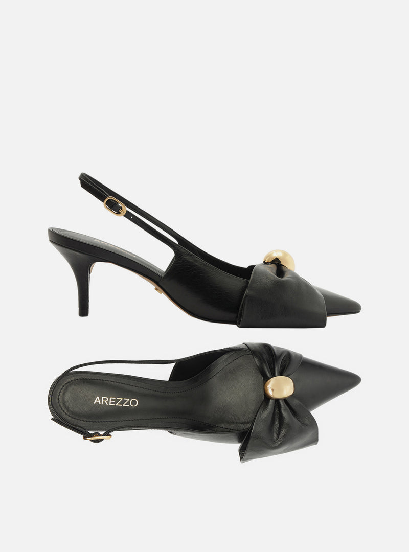 Rayna Low Stiletto Leather Pump Pumps F/25