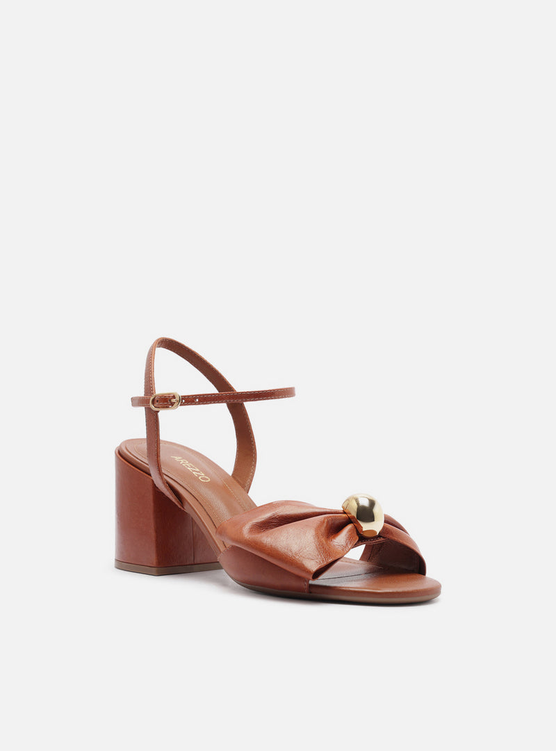 Rayna Mid Block Leather Sandal Sandals F/25