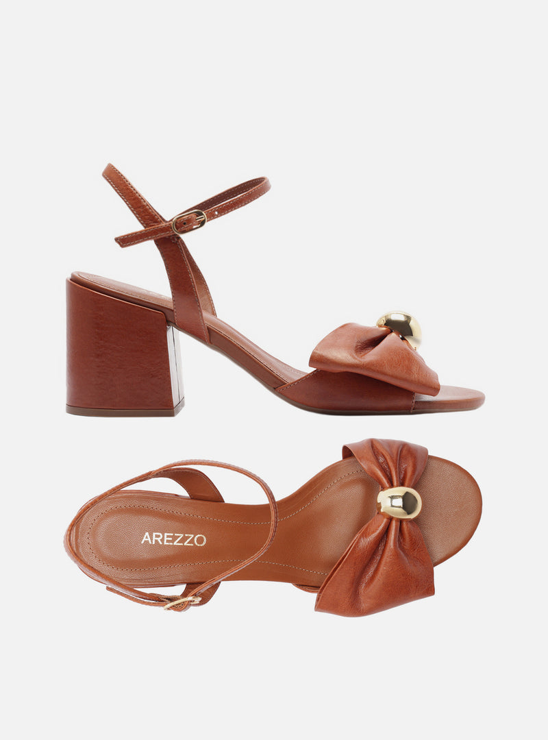 Rayna Mid Block Leather Sandal Sandals F/25