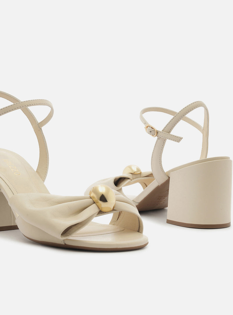 Rayna Mid Block Leather Sandal Sandals F/25