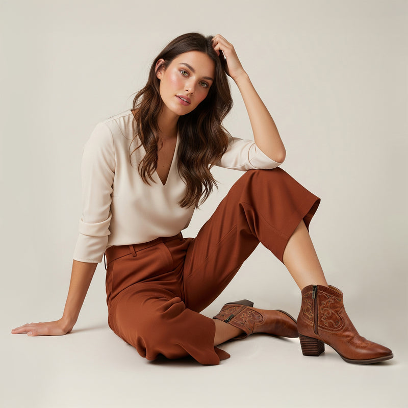 Reagan Ankle Boot #color_cognac