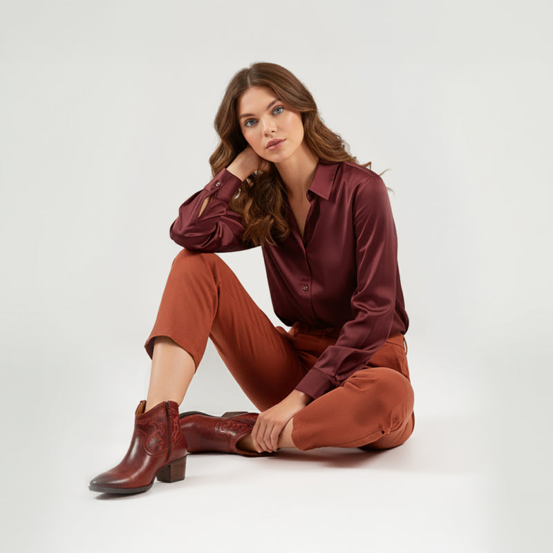 Reagan Ankle Boot #color_red
