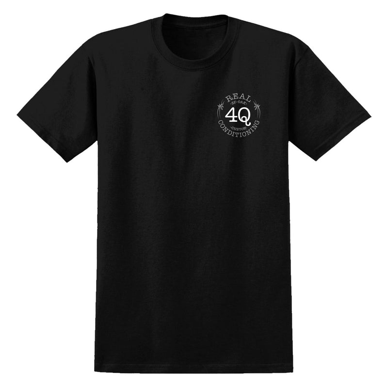Real x 4Q T-Shirt - Black
