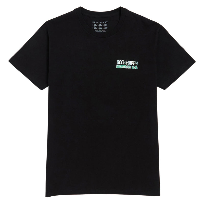 Reel Happy Goldie T-Shirt - Black