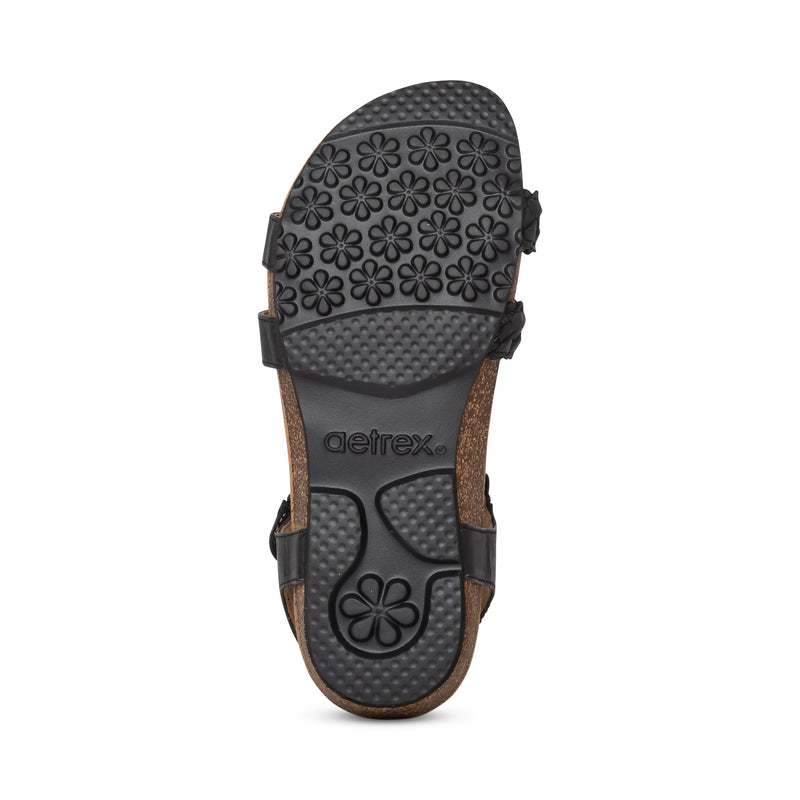 Reese Adjustable Gladiator Sandal #color_black