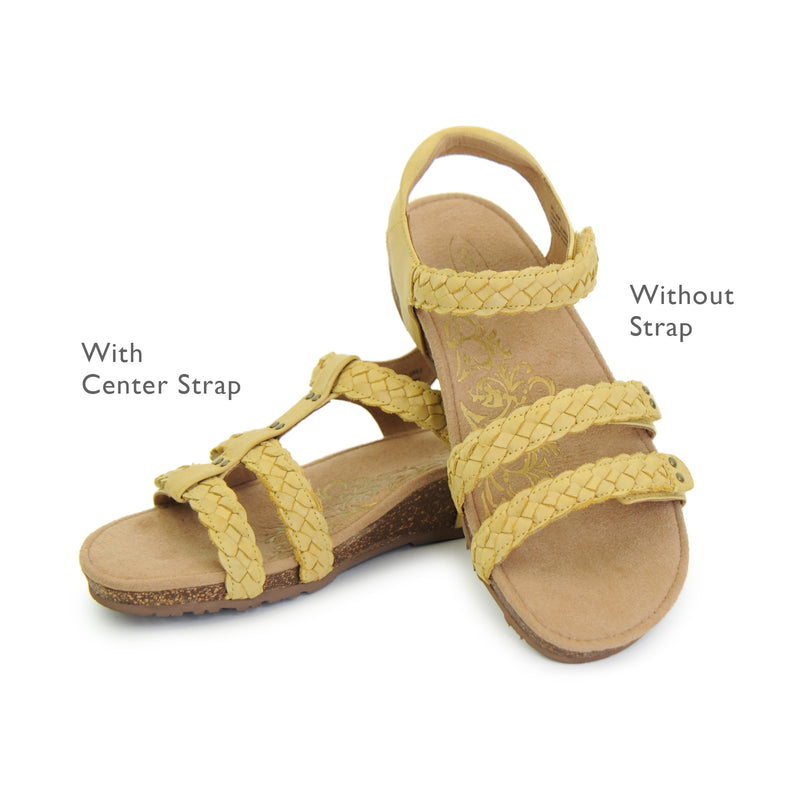 Reese Adjustable Gladiator Sandal #color_yellow