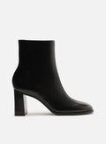 Regina Mid Block Leather Boot Booties F/25