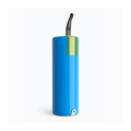 Blue and green Battery on a white background