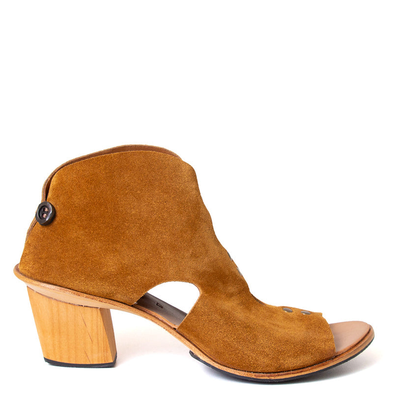 Research Women's Heeled Suede Sandal