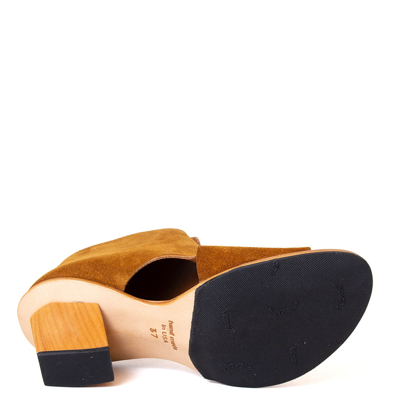 Research Women's Heeled Suede Sandal
