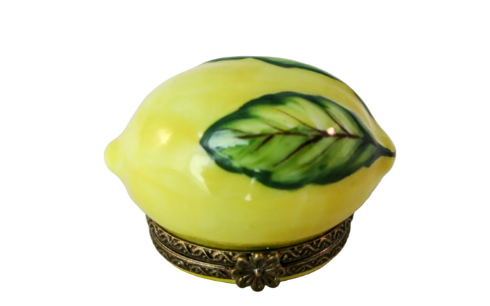 Retired Design Lemon Porcelain Limoges Box