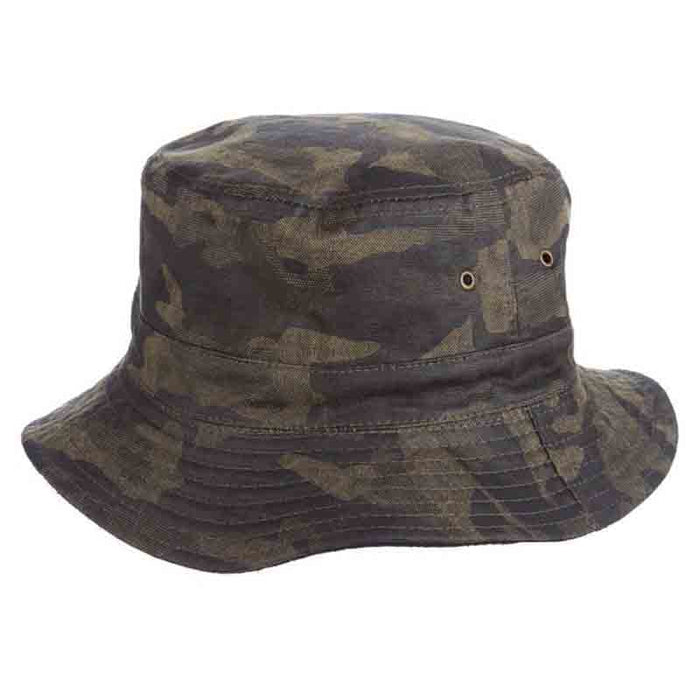Reversible Cotton Bucket Hat with Fleece Lining - DPC Global Bucket Hat Dorfman Hat Co. mw259m Camo Medium (57 cm)