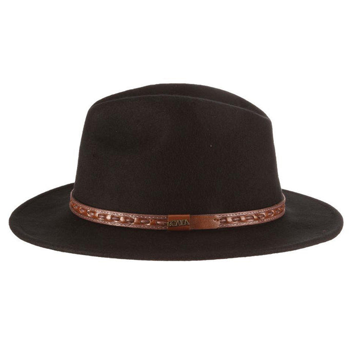 Richmond Crushable Water Repellent Wool Felt Safari Hat - Scala Hat Safari Hat Scala Hats