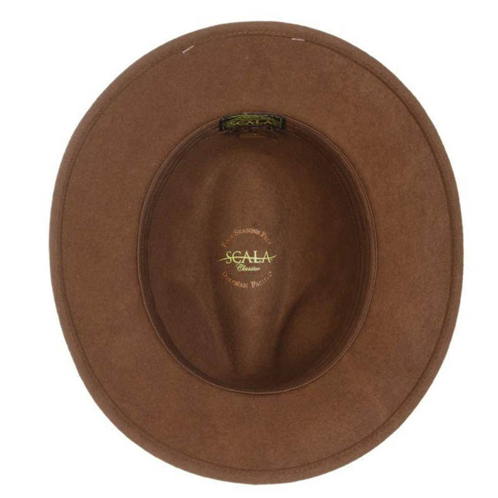 Richmond Crushable Water Repellent Wool Felt Safari Hat - Scala Hat Safari Hat Scala Hats