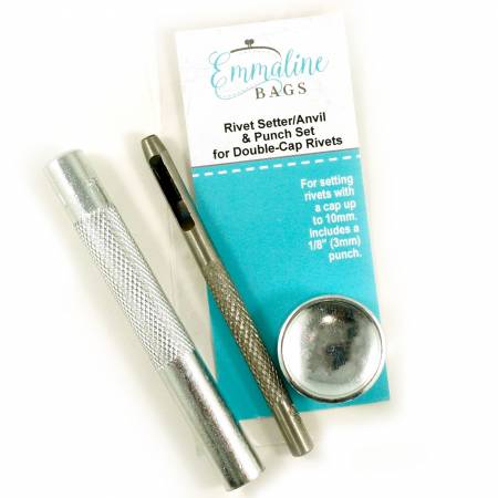 Rivet Setter/Anvil & Punch Set for Double-Cap Rivets -- Emmaline Bags