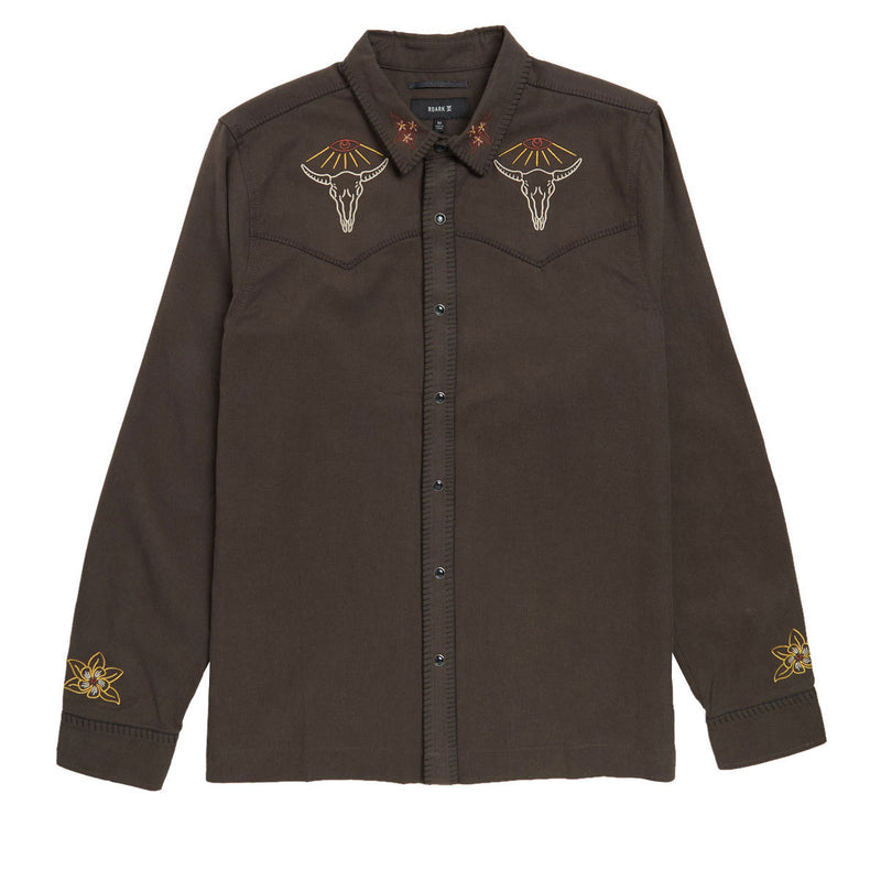 Roark On The Range Long Sleeve Shirt - Dark Brown