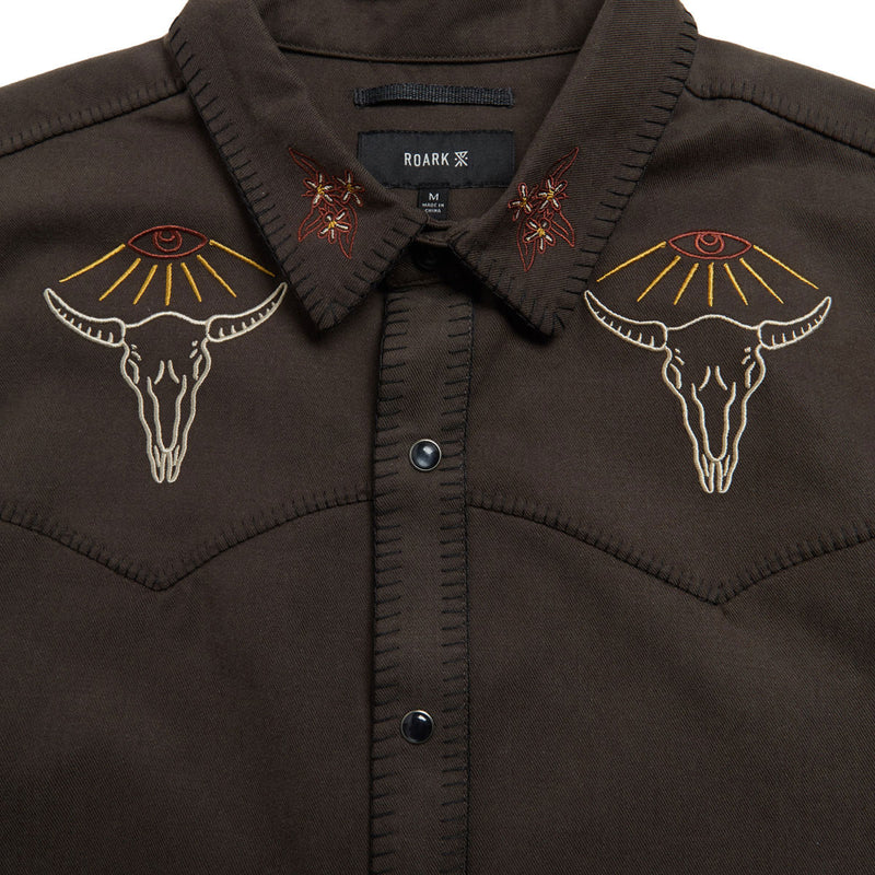 Roark On The Range Long Sleeve Shirt - Dark Brown