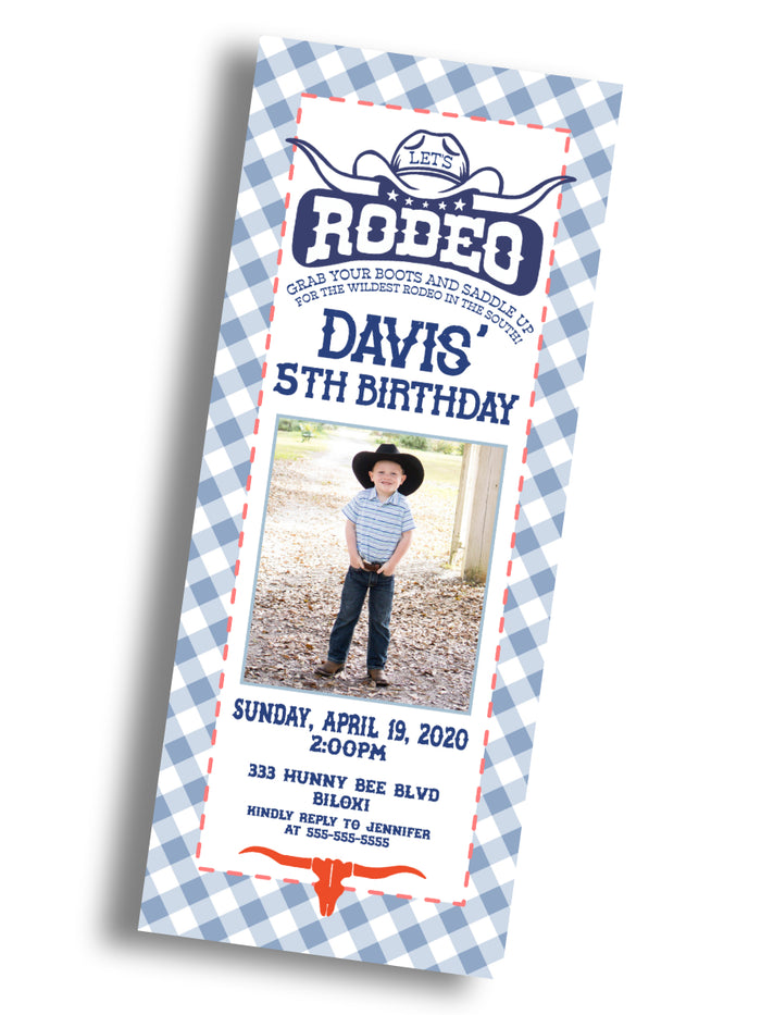 Rodeo Birthday Invitation