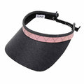 Rose Gold Quilt Golf Sun Visor with Coil Lace by GloveIt Visor Cap GloveIt V258 Grey