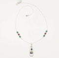 Ruby and Kyanite Pendant Necklace