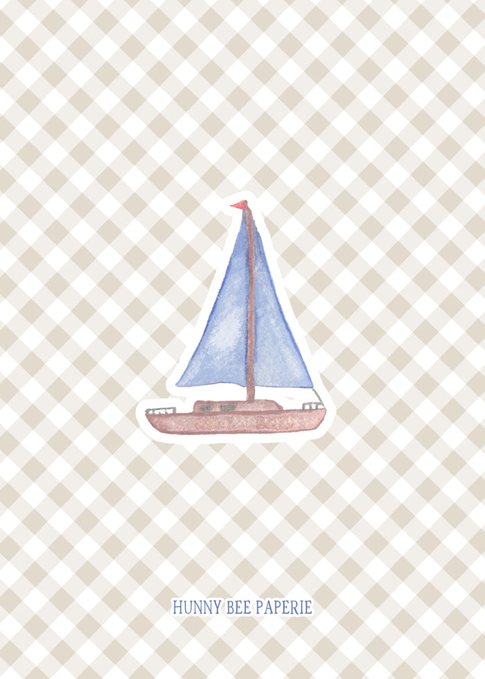 Sailboat Birthday Invitation