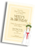 Saint Lucia Birthday Invitation