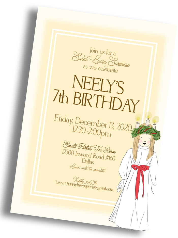 Saint Lucia Birthday Invitation