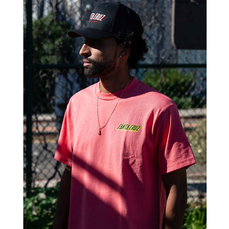 Santa Cruz Roskopp Cruz Control T-Shirt - Coral