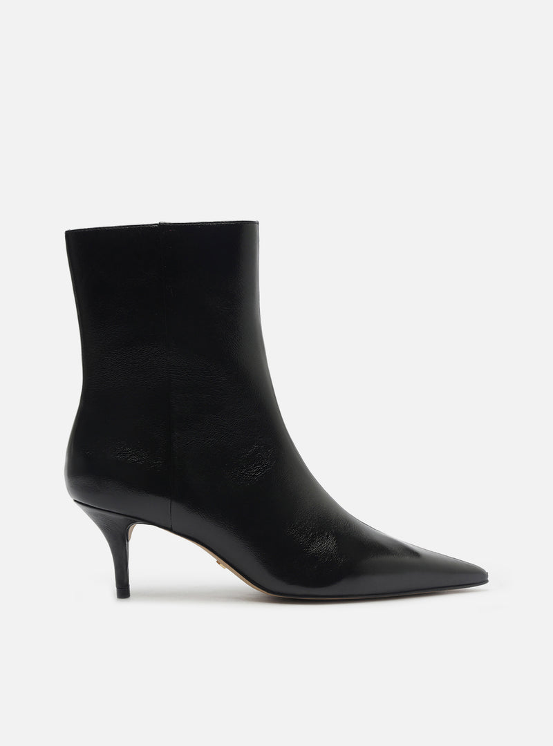 Sasha Low Stiletto Leather Boot Booties F/25