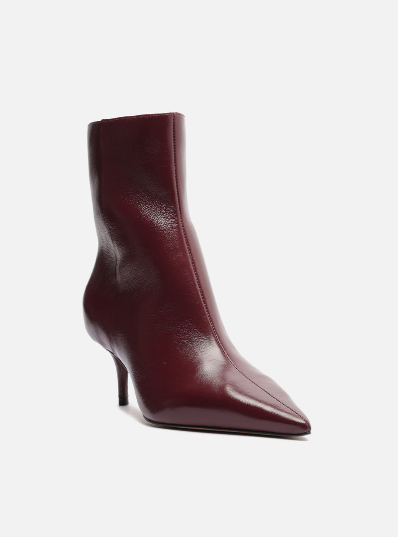 Sasha Low Stiletto Leather Boot Booties F/25