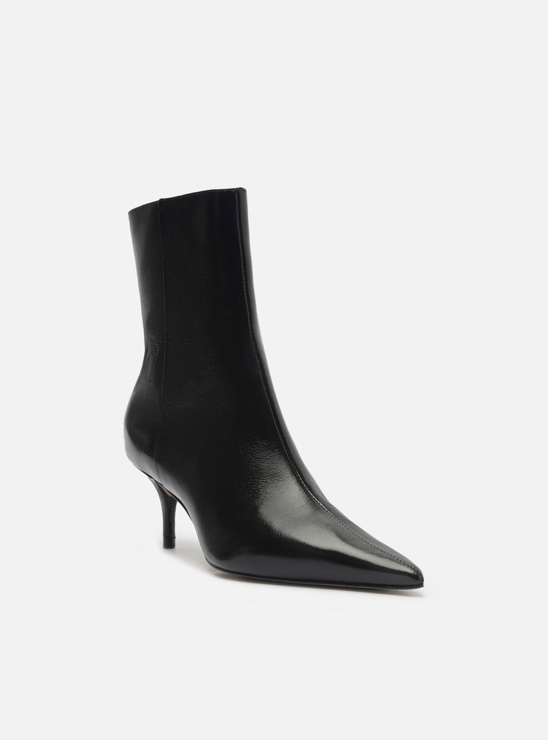 Sasha Low Stiletto Leather Boot Booties F/25